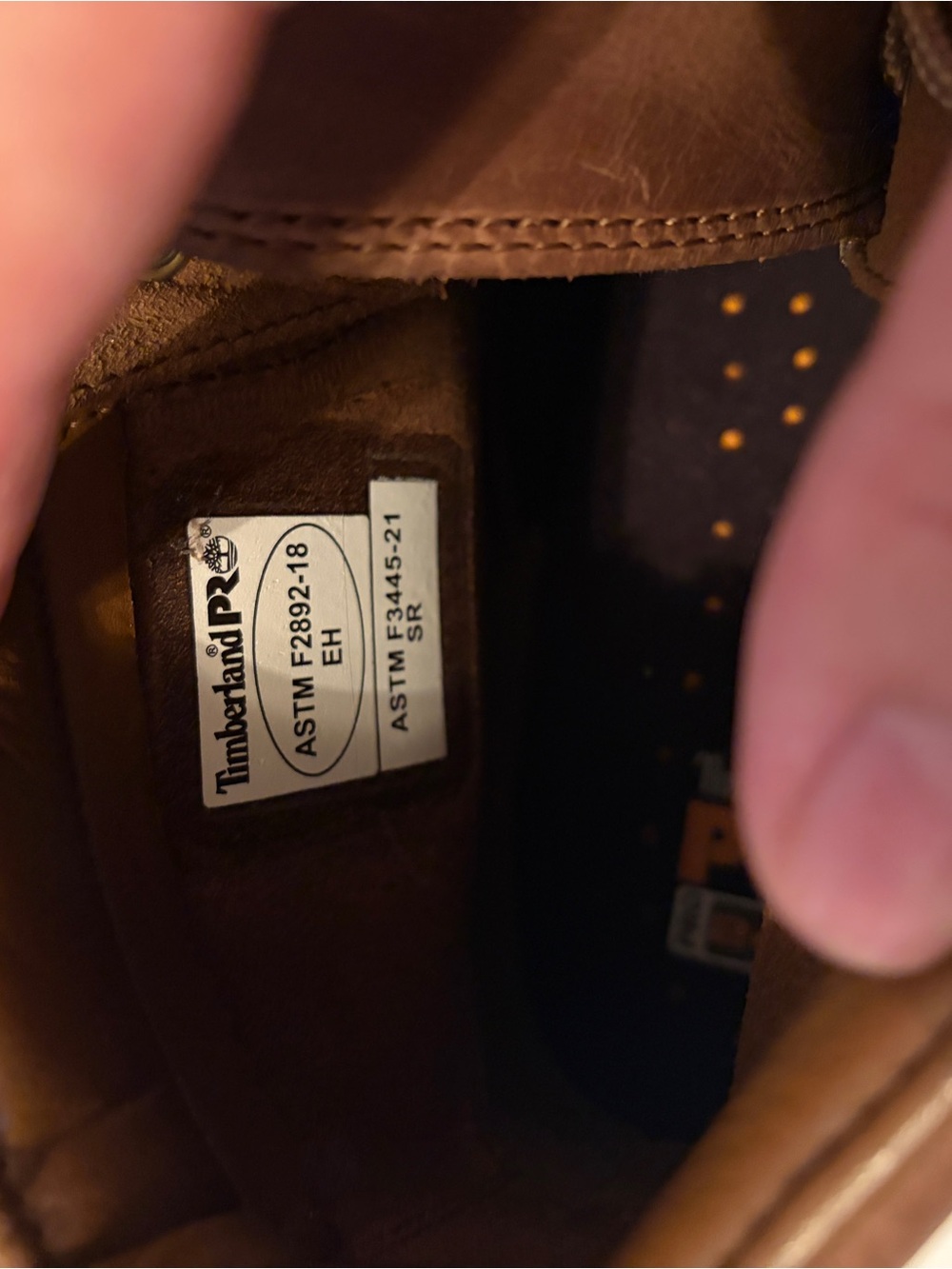 Timberland PRO Men's Chestnut Brown Leather Work Boots - Picture 5 of 7